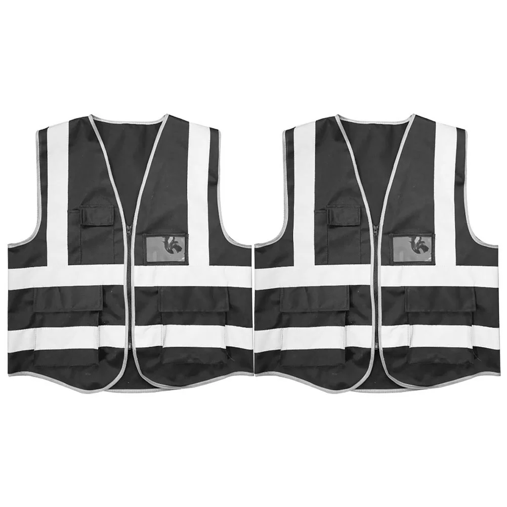 

Vest Safety Reflective Highvisibility Identificationjacket Yellow Clothing Traffic Executive Black Coat Emergency Jackets