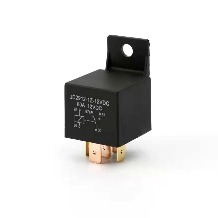

Universal Normally Open 4 Pin DC 12V 24V 36V 48V 60V Electronic Relay 80A Waterproof Car Automotive Relays with Mounting Hole