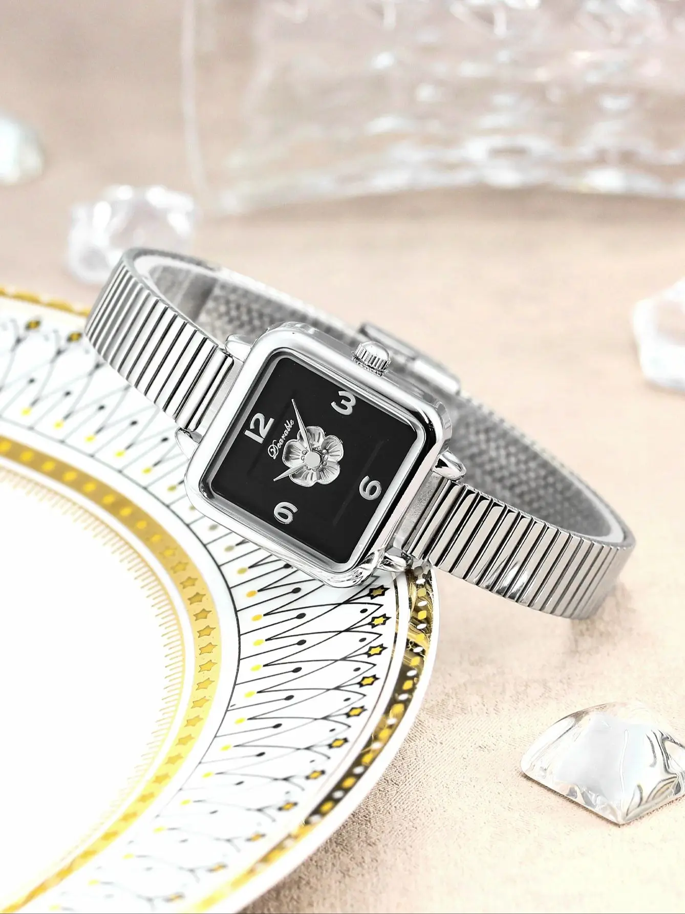 Женские Винтажные Водонепроницаемые Кварцевые Наручные Часы С Ремешком Из