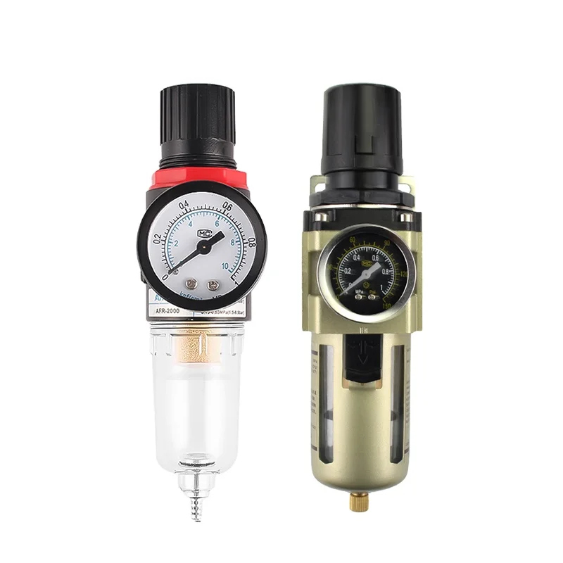 

Series Air Filter Pressure Regulator Combos G1/4 Pneumatic Relief Value Air Source Gas Treatment Unit with Pressure Gauge