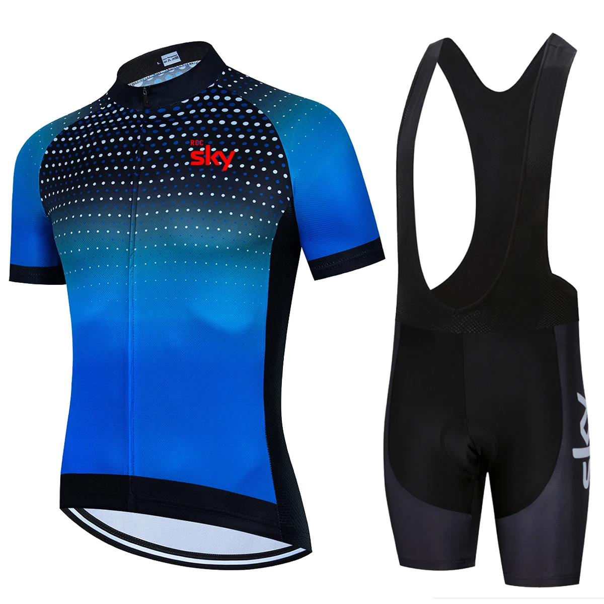 2022 красная RCC SKY Мужская Женская одежда для езды на велосипеде летний костюм
