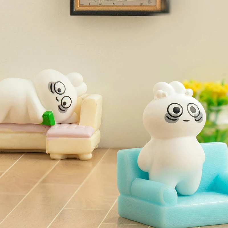 1 шт. мини-креативный мультяшный маленький кролик миниатюрная статуя милые смолы