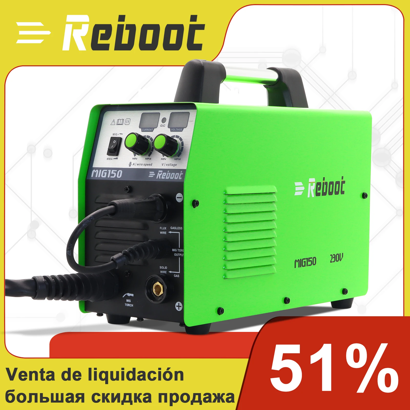 Сварочный аппарат MIG 220 А в пост. Тока |