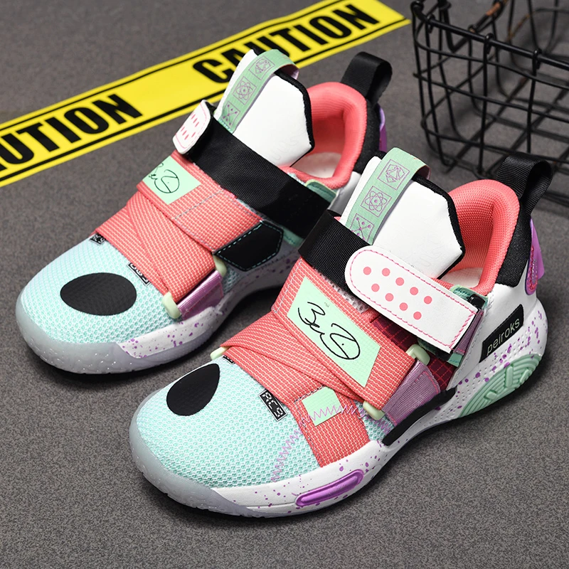 Children's Shoes Basketball Shoes for Large and Medium-sized Children 31-40 Size Comfortable Sneakers Non Slip Sneakers