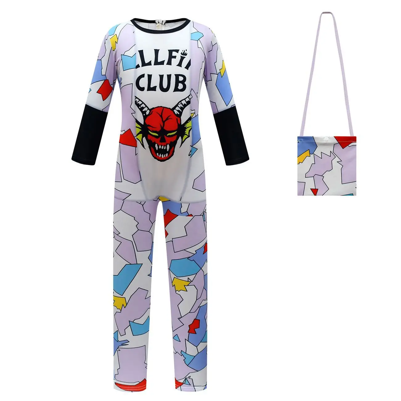 

Halloween Movie Stranger Things 4 Role Play Jumpsuit For Girls Boys Cosplay Hellfire Club Costume