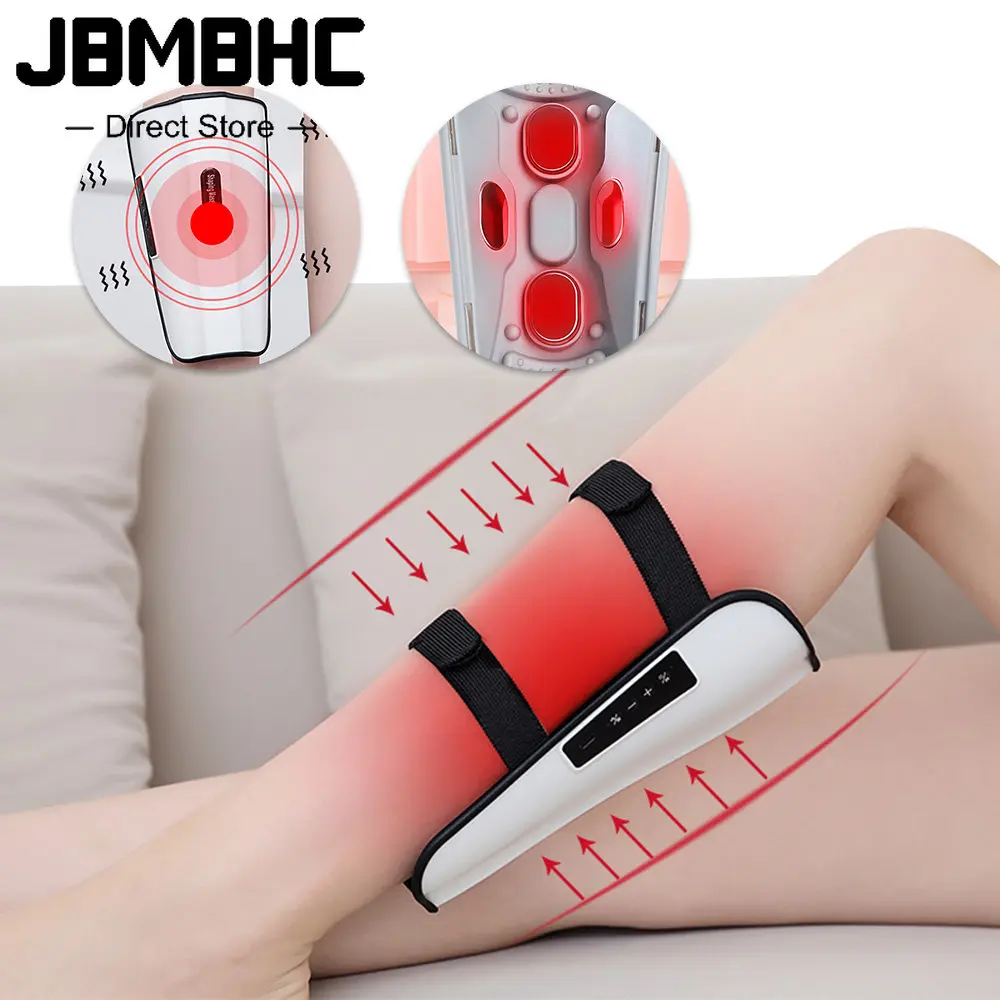 

EMS Microcurrent Leg Slimming Massager Hot Compress Therapy Kneading Calf Muscle Relaxation Machine Varicose Veins Physiotherapy