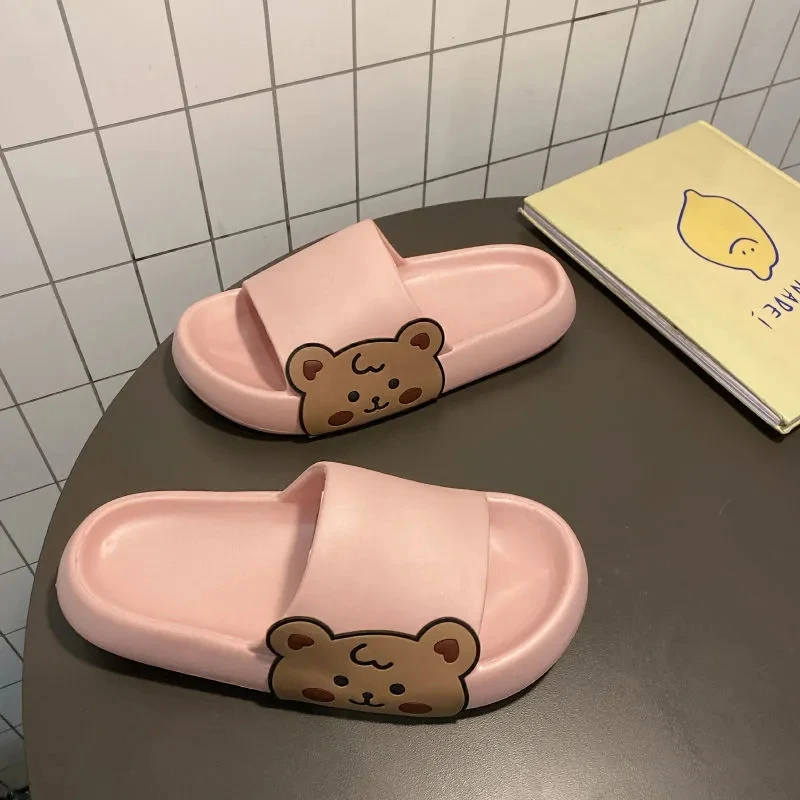 2022 Summer Home Women Sandals Simple House Slippers Non-slip Bathroom Slides Flip Flops Couples Unisex Bottoms Slippers