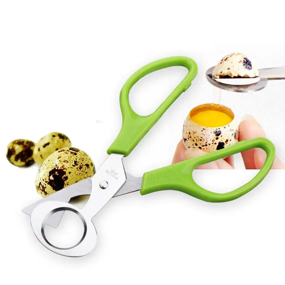 

Pigeon Quail Egg Scissor Quail Egg Opener Cutter Stainless Steel Shells Scissors Bird Eggshell Separator Clipper Kitchen Gadgets