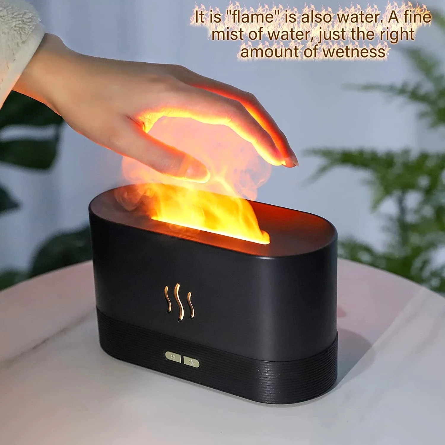 

180ML USB Essential Oil Diffuser Simulation Flame Ultrasonic Humidifier Home Office Air Freshener Fragrance Sooth Sleep Atomizer