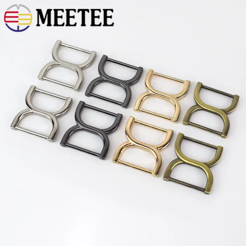 

10Pcs Meetee 25mm Square Bag Buckles Shoes Garment Belt Buckle Clasp Handbag Strap Adjuster Snap Hooks DIY Decor Accessories