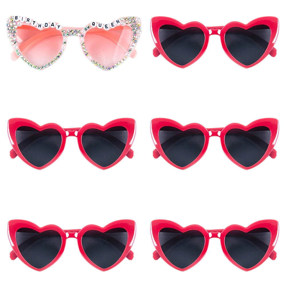 6/8 шт. пластиковые солнечные очки в форме девичника