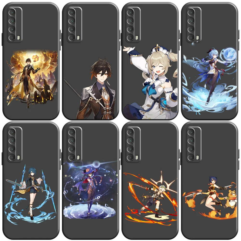 

Genshin Impact Project Game Phone Case For Huawei Honor 10 V10 10i 20 V20 20i 10 20 Lite 30S 30 Lite Pro Carcasa Liquid Silicon
