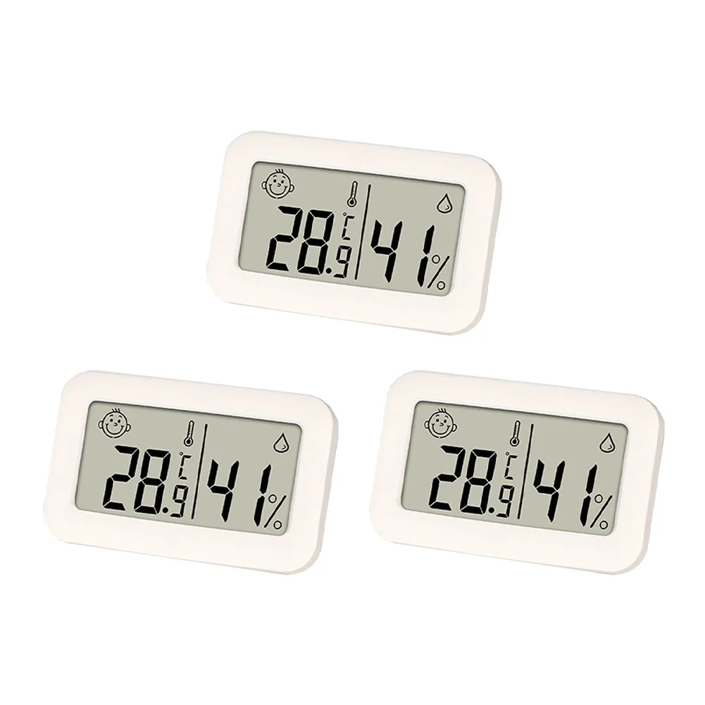 3/6Pcs Mini Temperature And Humidity Meters With A Clear Screen Large Font Miniature Digital For Greenhouses Wine Cellars