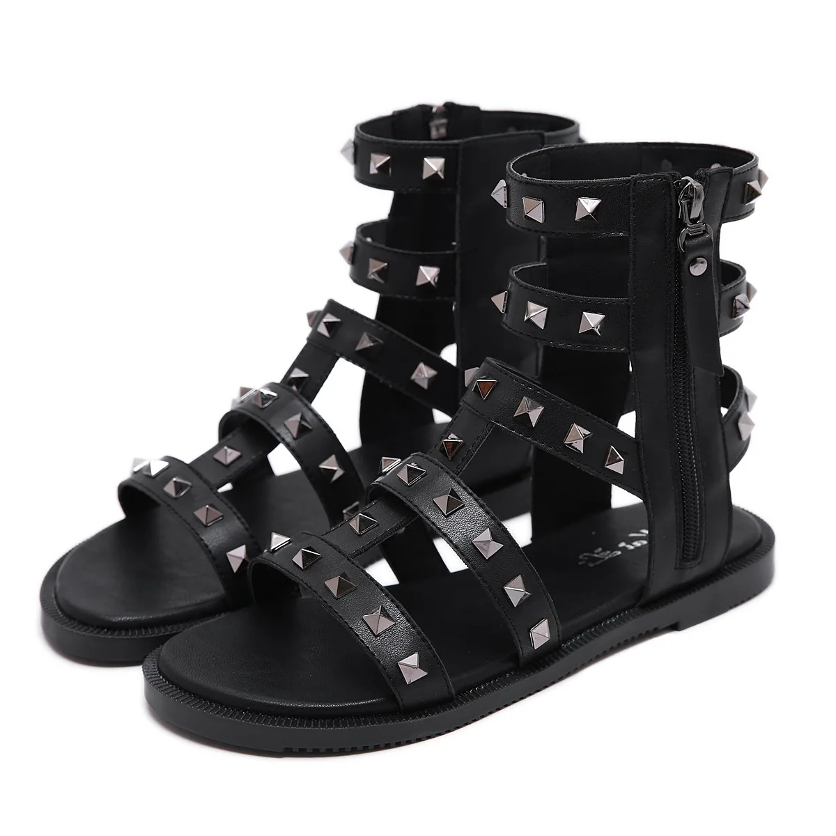 

Удобная универсальная летняя женская обувь для студентов, повседневные модные Универсальные женские сандалии в римском стиле с открытым носком на плоской подошве