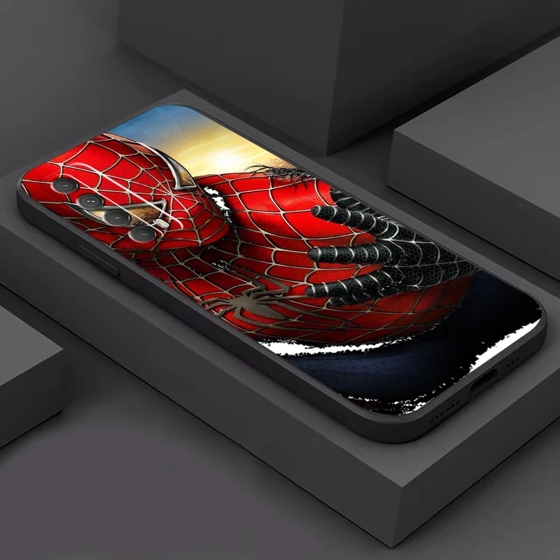 

MARVEL Spider-Man Phone Case For Huawei P30 P40 Lite P20 Pro P Smart 2021 2020 2019 Z Carcasa Back Coque Liquid Silicon Soft