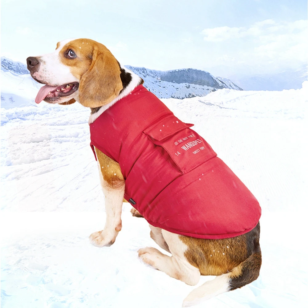 

Зимняя одежда для домашних питомцев, утепленная куртка для собак, Теплая Флисовая одежда для собак малого и среднего размера, легко носить п...