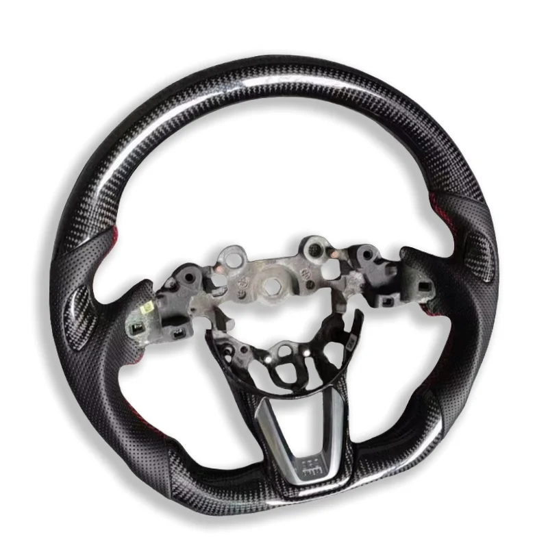 Фото Руль из углеродного волокна для Mazda 3, 6, CX-4, CX-5, RX-7, Axela, Atenza, RX8, MX5, CX3, CX5, RX7, CX8, CX9, с отделкой из замши №1