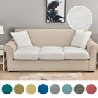 Однотонный чехол для диванной подушки Seersucker, Высокоэластичный удобный чехол для диванной подушки, различные цвета, современная мебель для дома