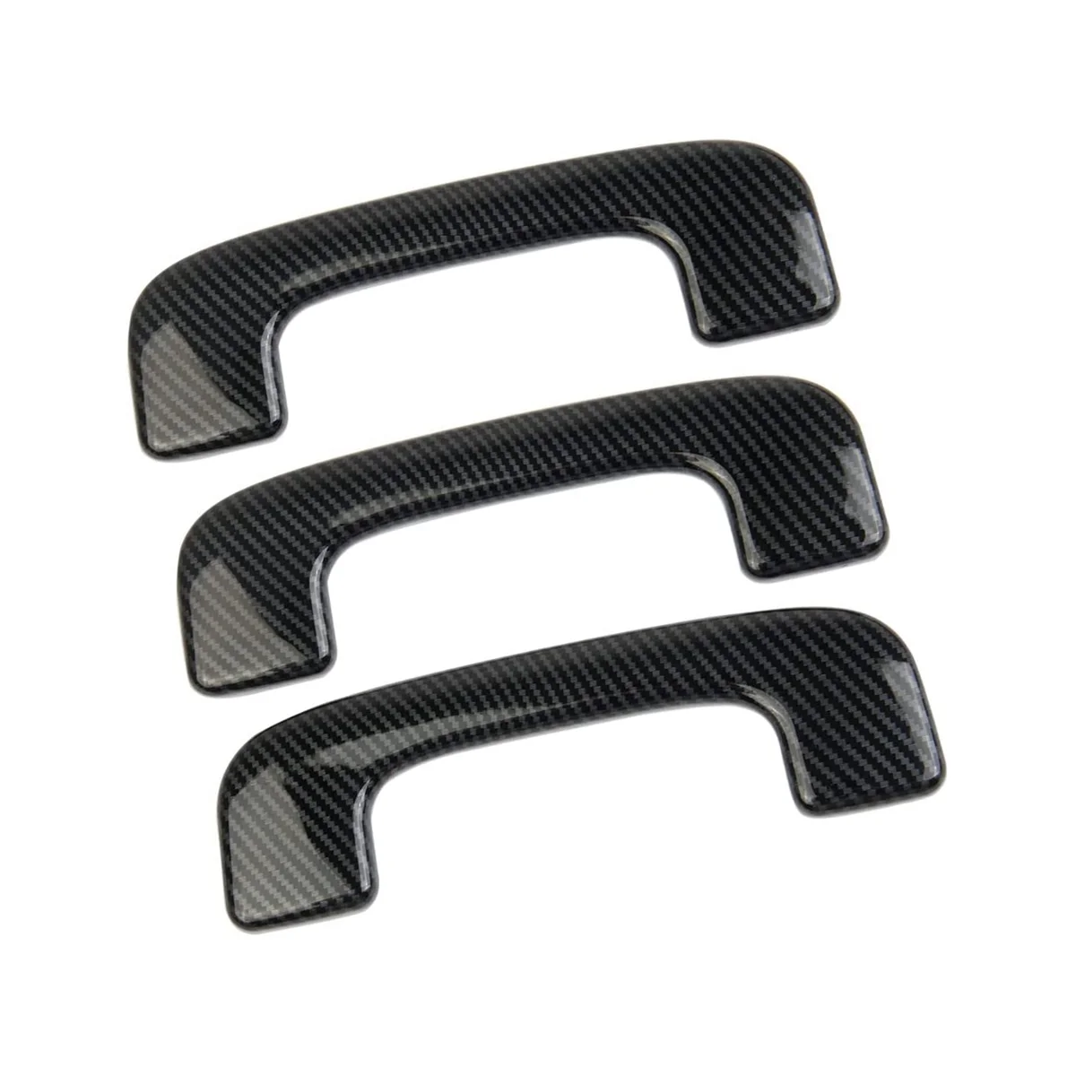 

Car Interior Roof Handle Cover Trim Accessories Fit for 2022+ ABS Carbon Fiber