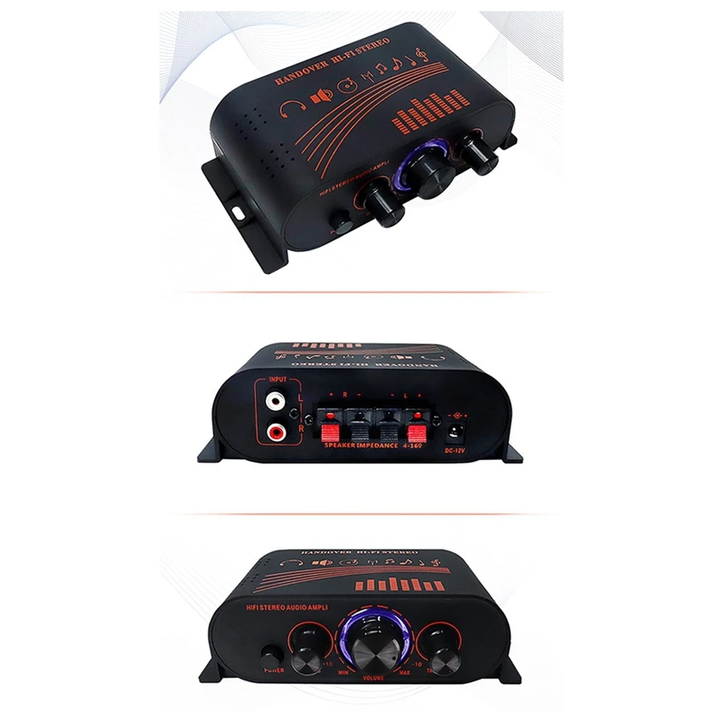 Компактный звуковой усилитель мощности AK170 портативный для автомобильного и