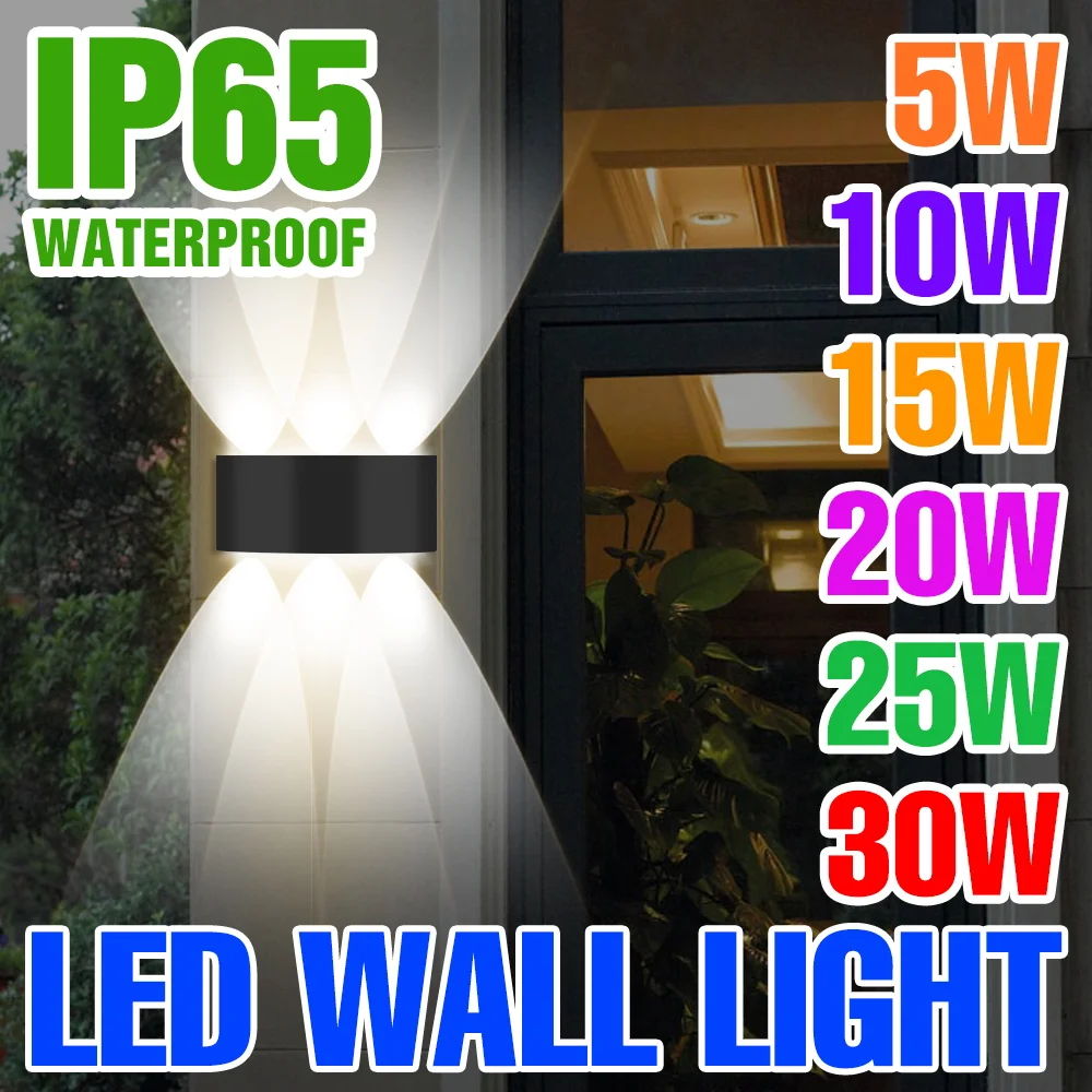 

LED Interior Wall Light IP65 Waterproof Outdoor Wall Lamp Living Room Stair Corridor Home Decor LED Bulb 5W 10W 15W 20W 25W 30W