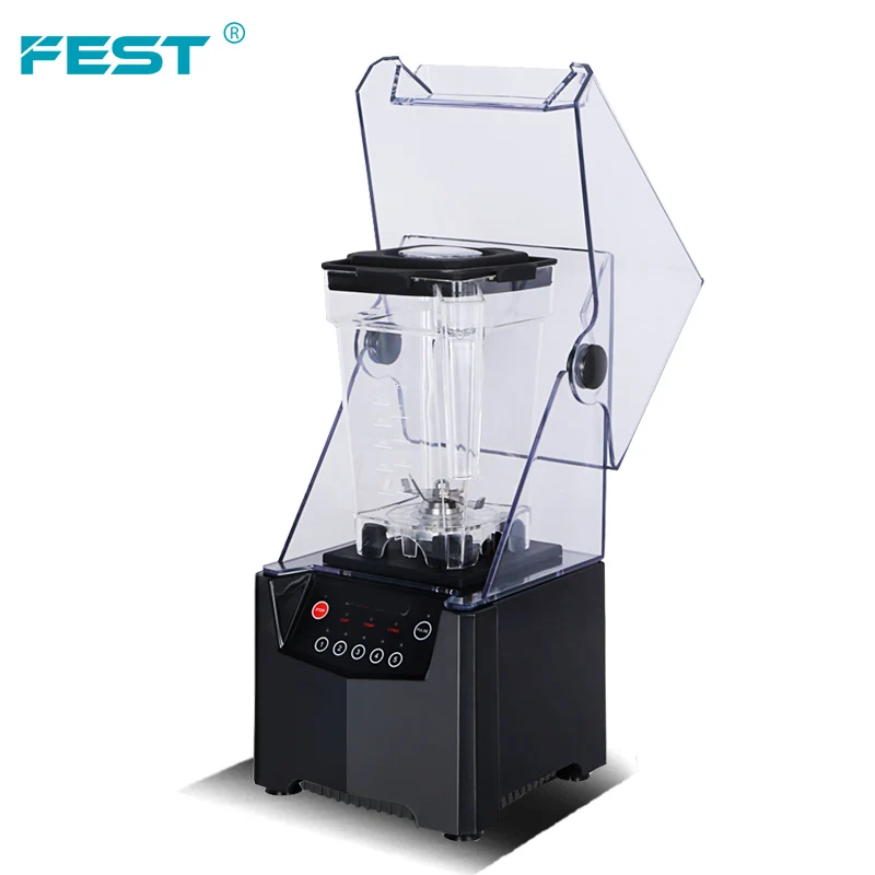 Фото FEST Frappe Maker Коммерческий блендер 1800 Вт 1500 мл Кухонный миксер для еды Тихая машина для приготовления смузи Миксер для фруктов Блендер №5