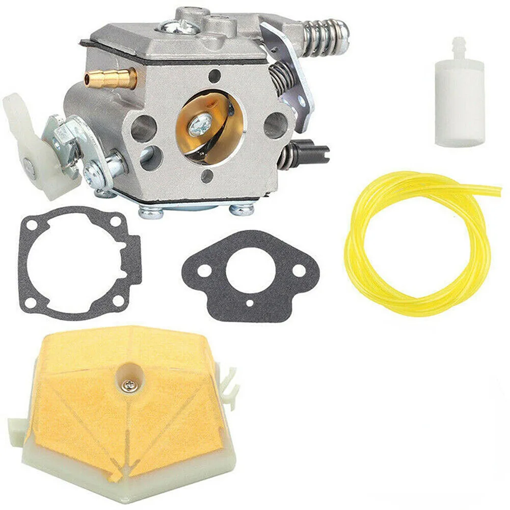 

Carburetor Kit For Husqvarna 50 51 55 61 254 257 261 262 Chainsaw WT-170 Air Filter 2Feet Fuel Line Spark Plug Gaskets