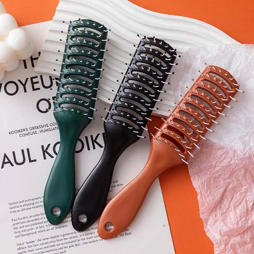 

3 Colors Hair Scalp Massage Comb Relax Stretch Massage Comb Hair Salon Styling Tool Fluffy Curved Scalp Massager