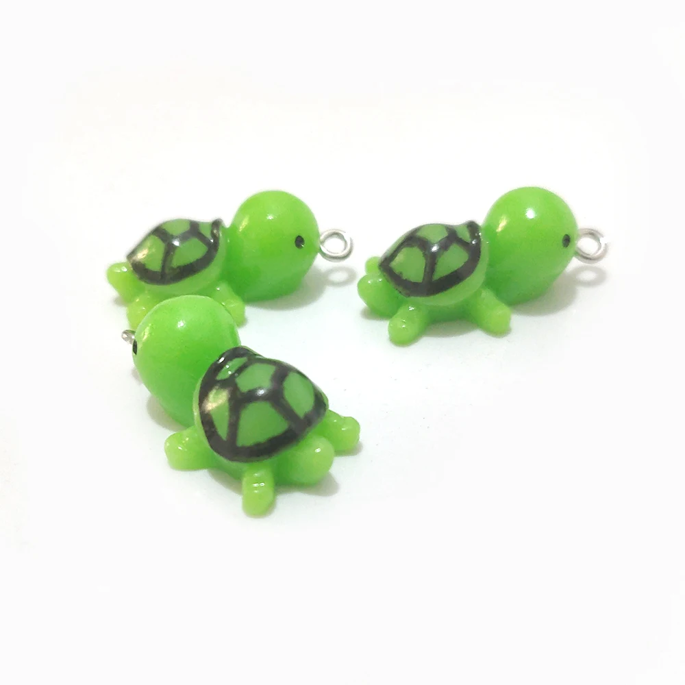 

WZNB 10Pcs/lot Resin Turtle Charms for Bohemia Jewelry Making Ocean Animal Pendant Diy Earring Necklace Accessories Supplies