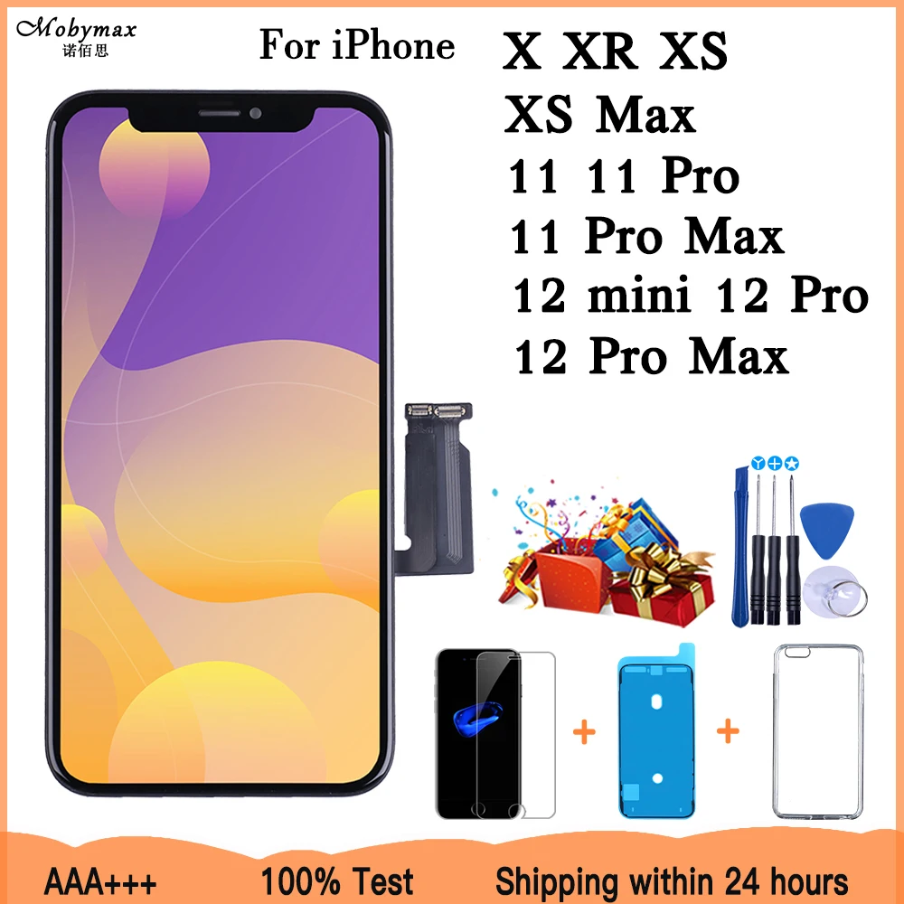 OLED ЖК-дисплей для iPhone X 11 12 дисплей заводская цена сенсорный цифровой для iPhone Xs Xr 13 Mini 14 Pro Max замена экрана