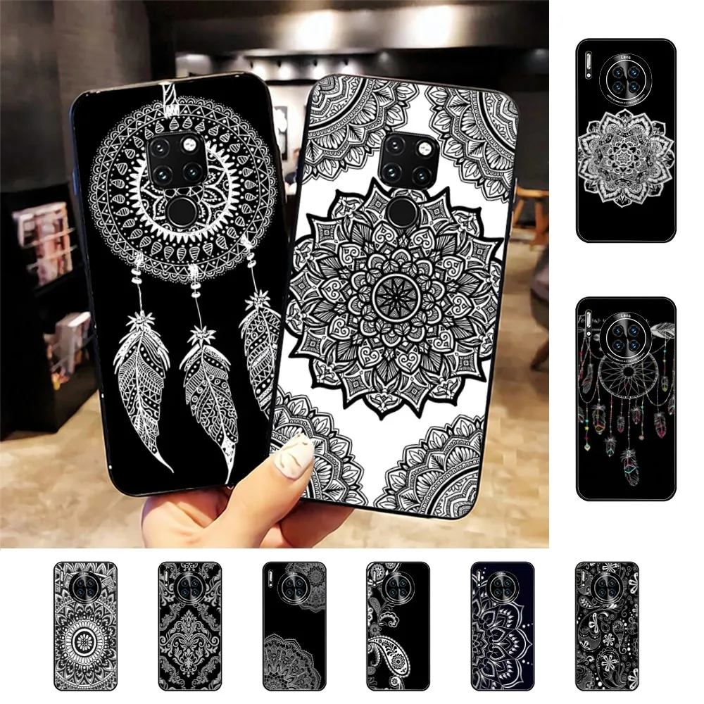

Lace Mandala Flower Phone Case For Huawei Mate 10 20 30 40 50 lite pro Nova 3 3i 5 6 SE 7 pro 7SE