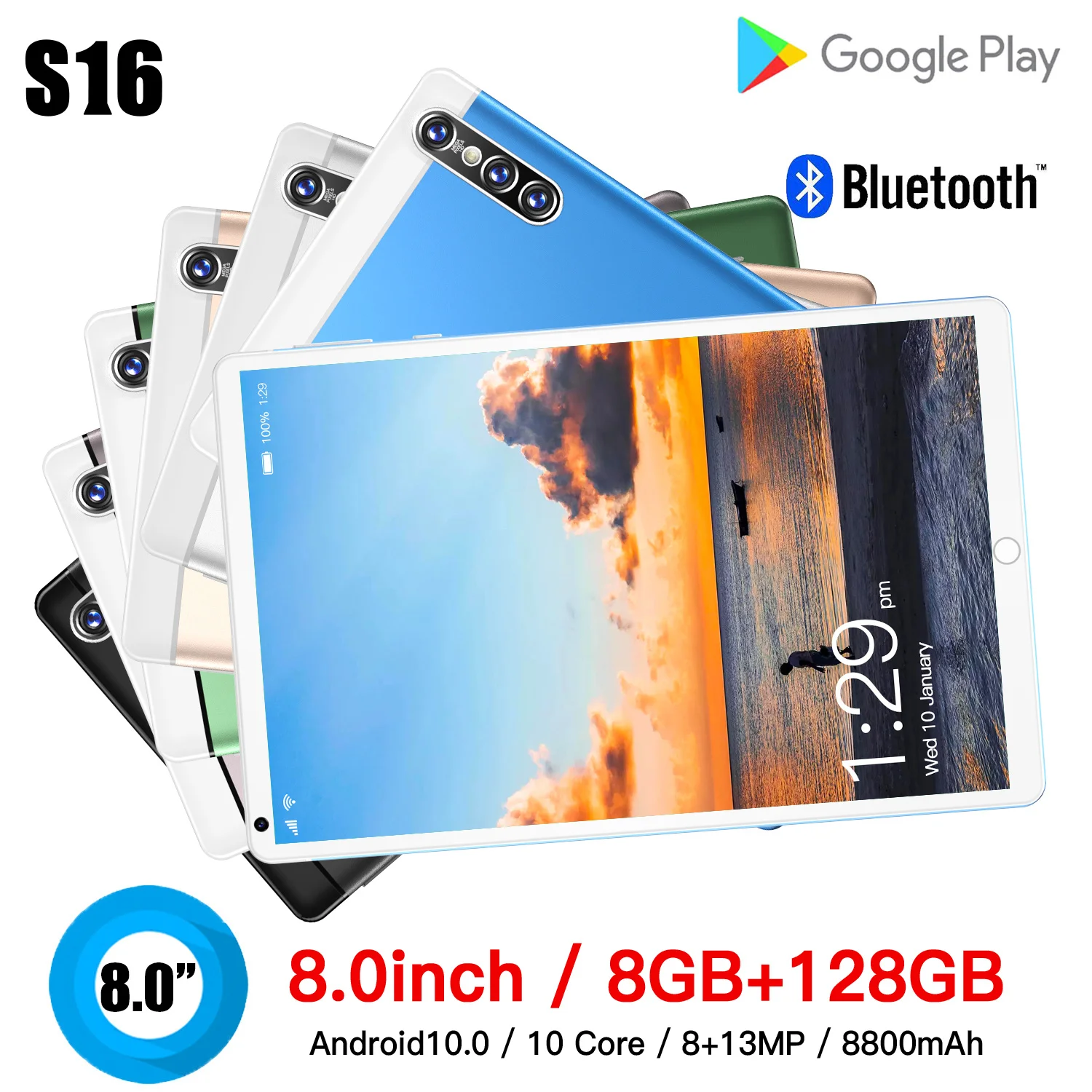 Планшет Google Play Pad 11 10 ядер 8 + 128 ГБ 8800 мАч |