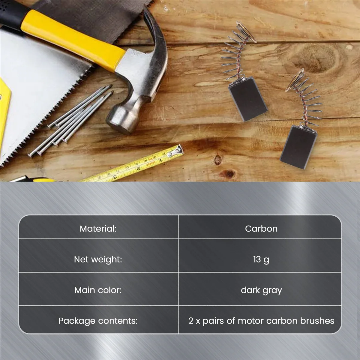 2 пары угольные щетки 12x9x6 мм