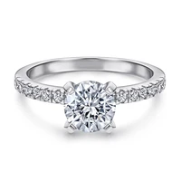 s925 engagement ring for women white cz sterling silver rings fine jewelry gift