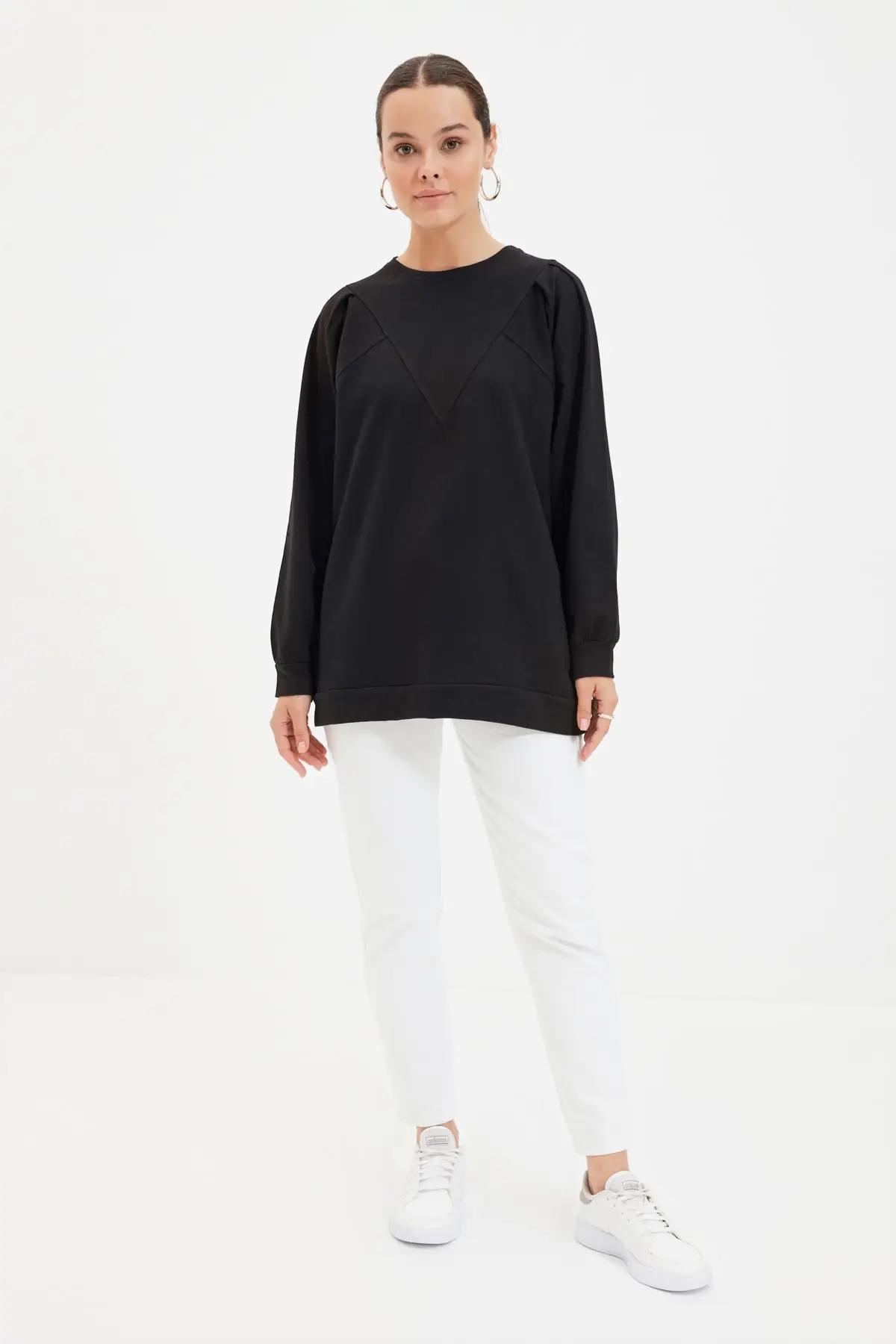

Trendyol Bike Collar Knitted Sweatshirt TCTAW22TW0088