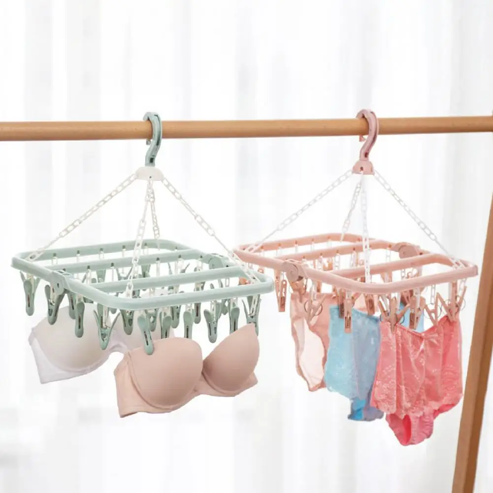 Складные вешалки для одежды съемное пластиковое портативное нижнее белье носков
