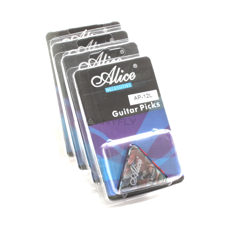 Alice AP-12L 12Pcs/Case Acoustic Electric Celluloid Guitar Picks Plectrums Triangle Shape | Спорт и развлечения