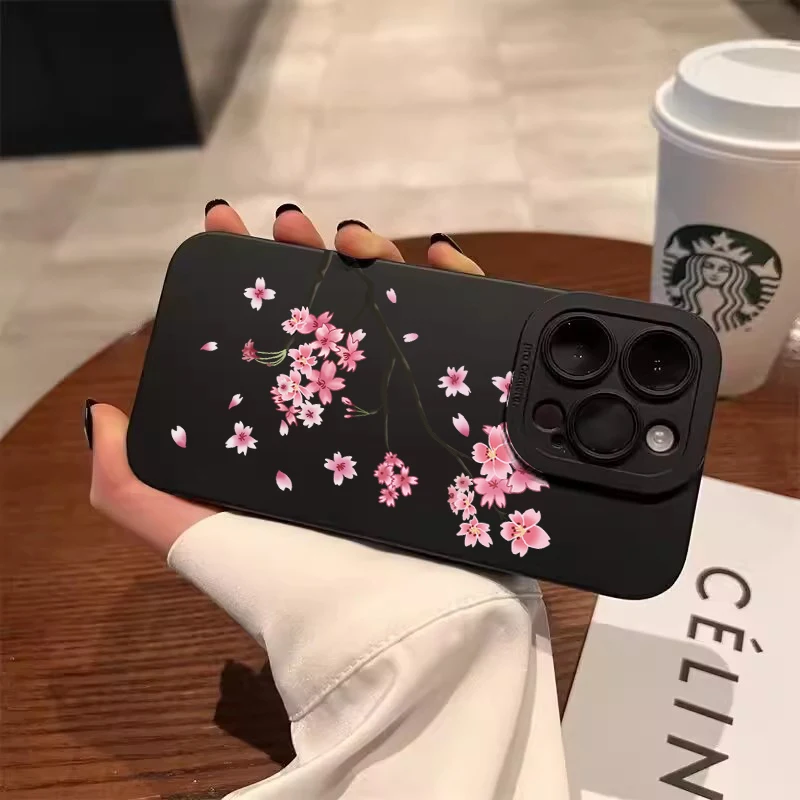 Чехол для Redmi Note 14 чехол 14C с узором красная вишня Xiaomi 12 13 11 Pro Plus 12S 11S 13C Cover