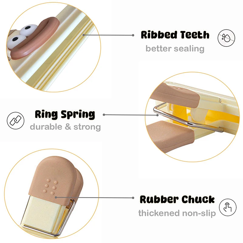 6 шт./упаковка пластиковые зажимы для пакетиков