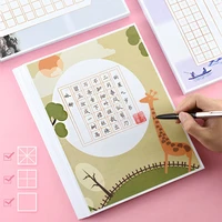 100pcs calligraphy practice paper a4 m character grid practice copybook school students chinese style retro field character grid