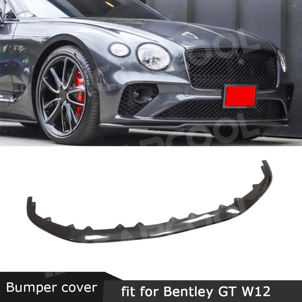 Передний спойлер для Bentley Continental GT W12 2018-2021 FRP передний бампер подбородка лопата