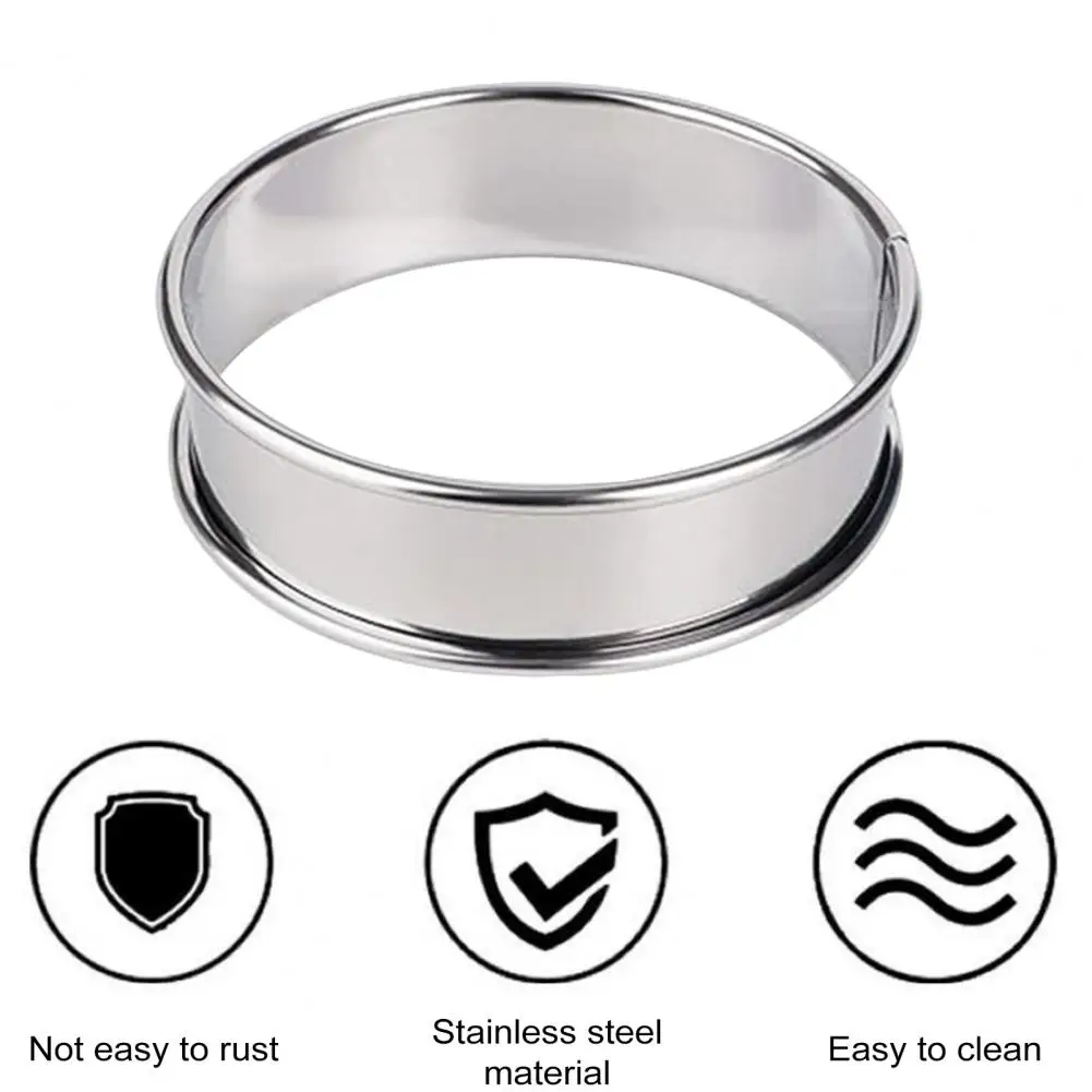 Набор колец для кексов из нержавеющей стали с антипригарным покрытием