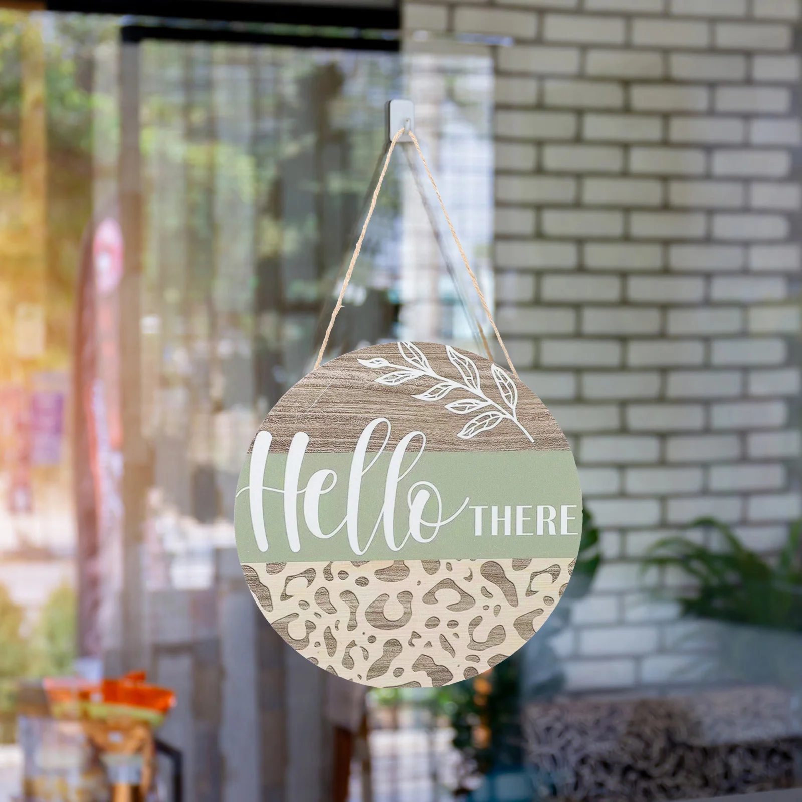 

Welcome Sign Door Signs Hello Porch Front Hangingwood Wooden There Wall Home Wreath Decor Plaque Hanger Garden Outdoor Ornament