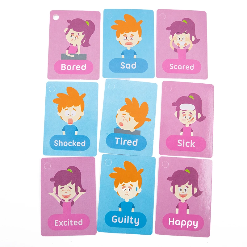 

Montessori Baby Emotion Learning Card English Emotion Flash Cards For Child Memory Exercise Add , Subtract , Multiply And Divide
