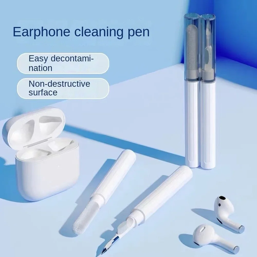 

Bluetooth Earphones Cleaner Kit for Airpods Pro Earbuds Pen Brush Wireless Headphones Case Cleaning Tools Daily Dust Removal