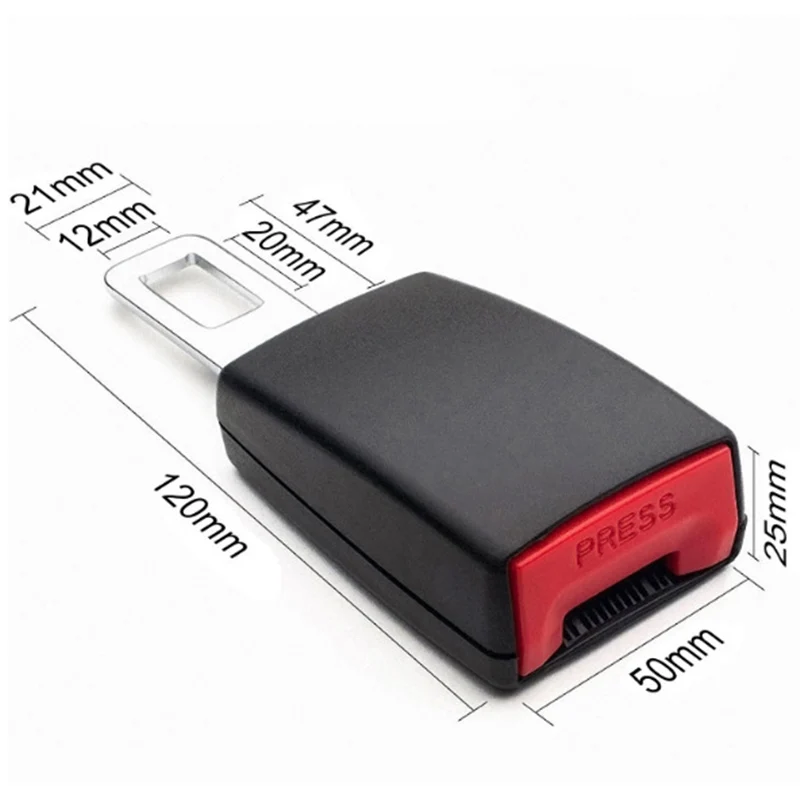 

Car Seat Belt Clip Extension Plug Extender Safety Seatbelt Lock Buckle Plug Thick Insert Socket Car Accessories Interior