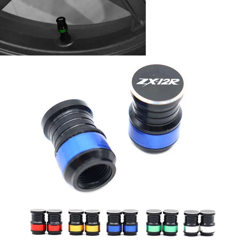 

ZX-12R Motocycles Wheel Tire Valve Stem Caps Cover Air Valve Cap Stem Cover For Kawasaki ZX 12R ZX12R 2022 2021 2020 2019 2018
