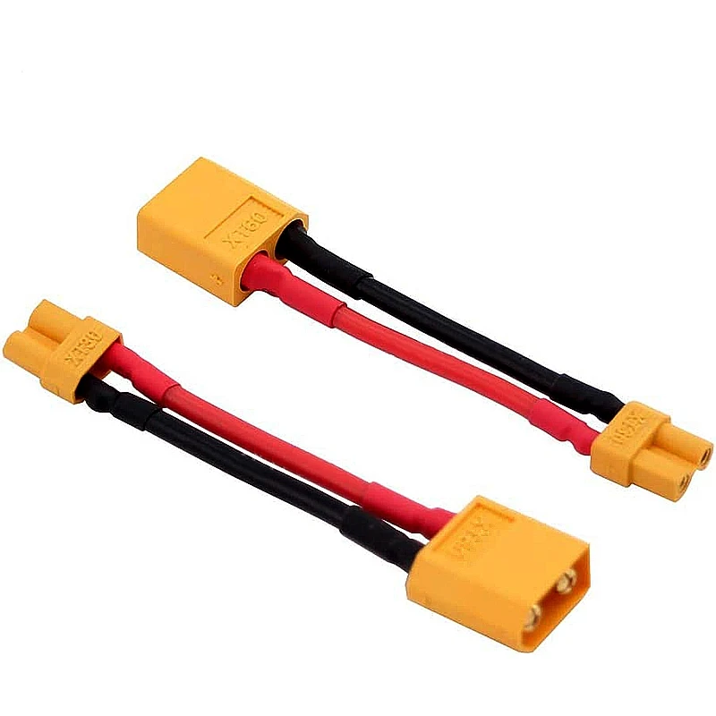 Фото 1 шт. XT60 к XT30 Переходник штекер/гнездо 10 см 16AWG силиконовый провод кабель для RC FPV квадрокоптера CineLog35 Запчасти для дрона №3
