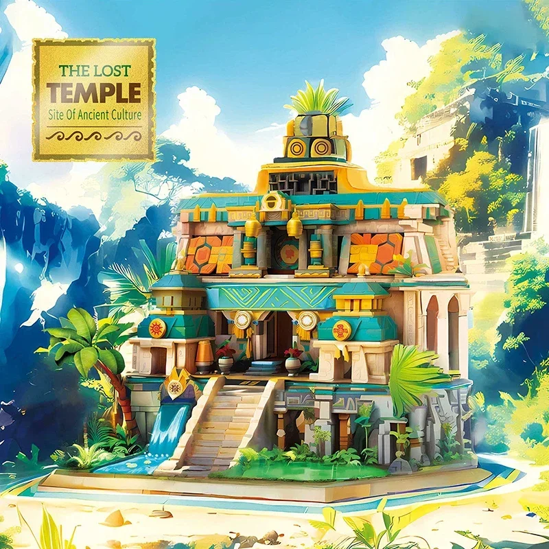Креативный эксперт MOC ZHEGAO 612022 потерянный храм потерянная модель 1645 шт.