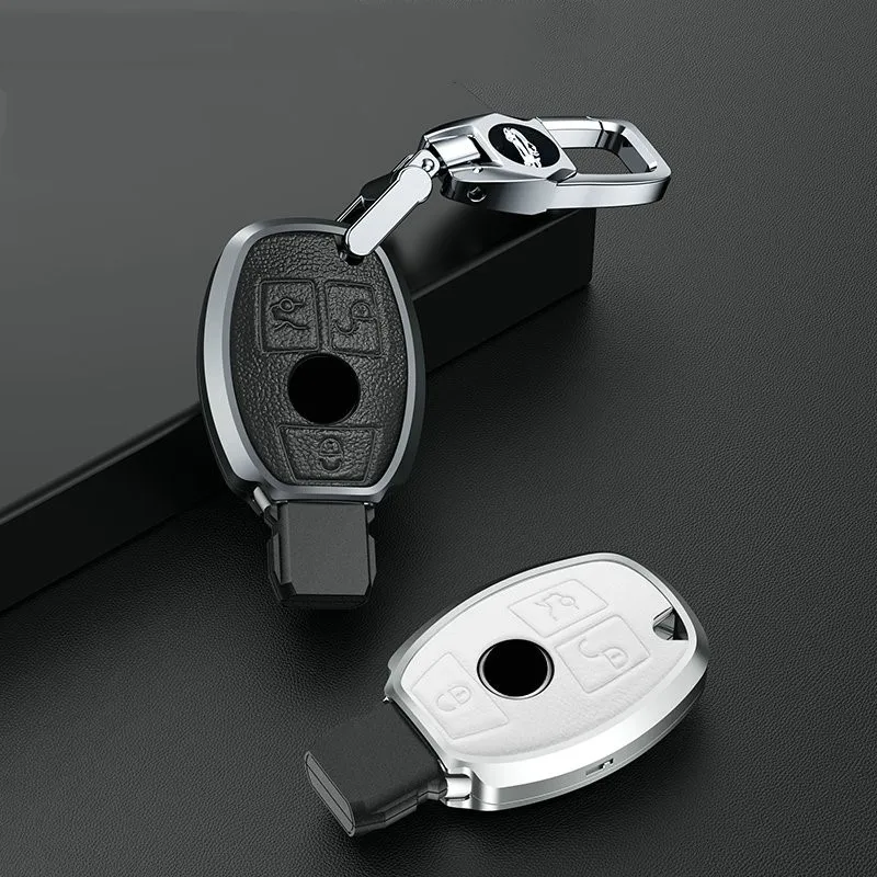 Кожаный сплав автомобильный чехол для дистанционного ключа Mercedes Benz CLA GLC GLA GLK W203